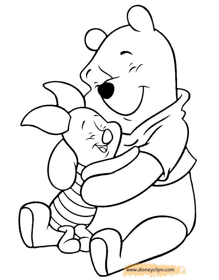 Winnie the Pooh & Friends Coloring Pages 4 | Disneyclips.com