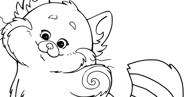 red panda coloring pages