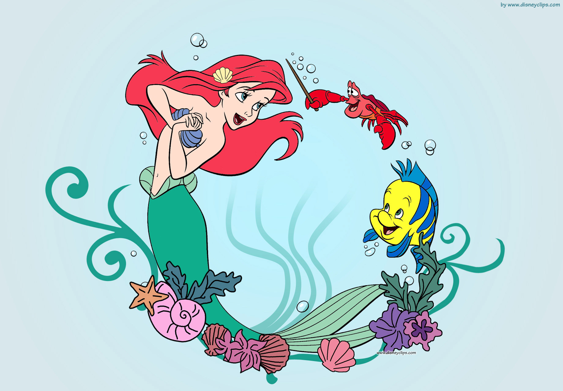 The Little Mermaid Wallpaper Disneyclips Com