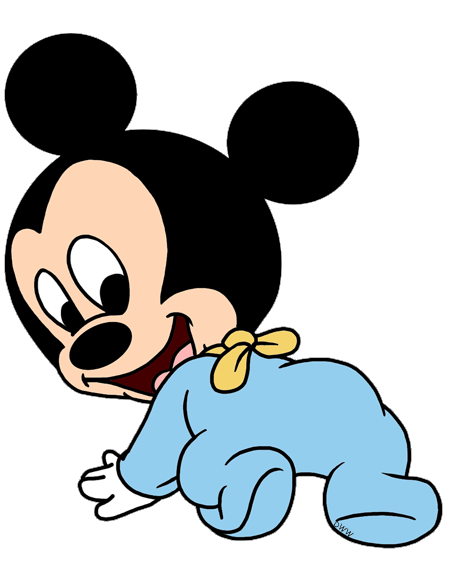 mickey mouse crawling baby