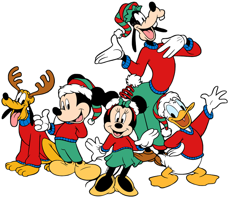 Mickey Mouse Christmas Cartoon Characters
