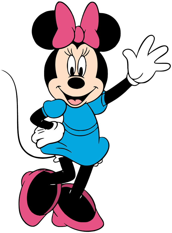 minnie mouse waving hi