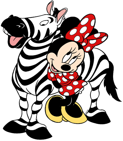 minnie mouse zebra background
