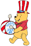 Winnie the Pooh American Independance Day