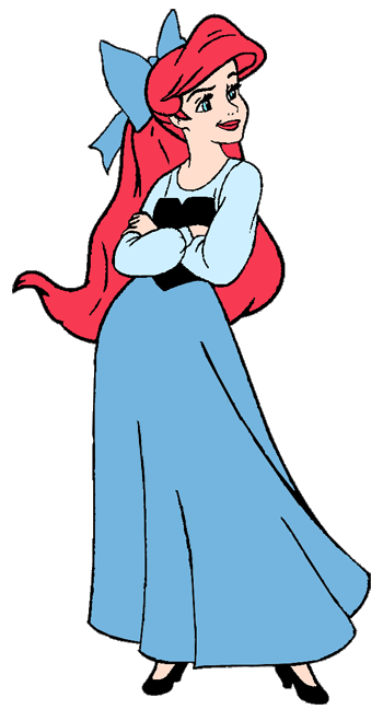 the little mermaid ariel human blue dress