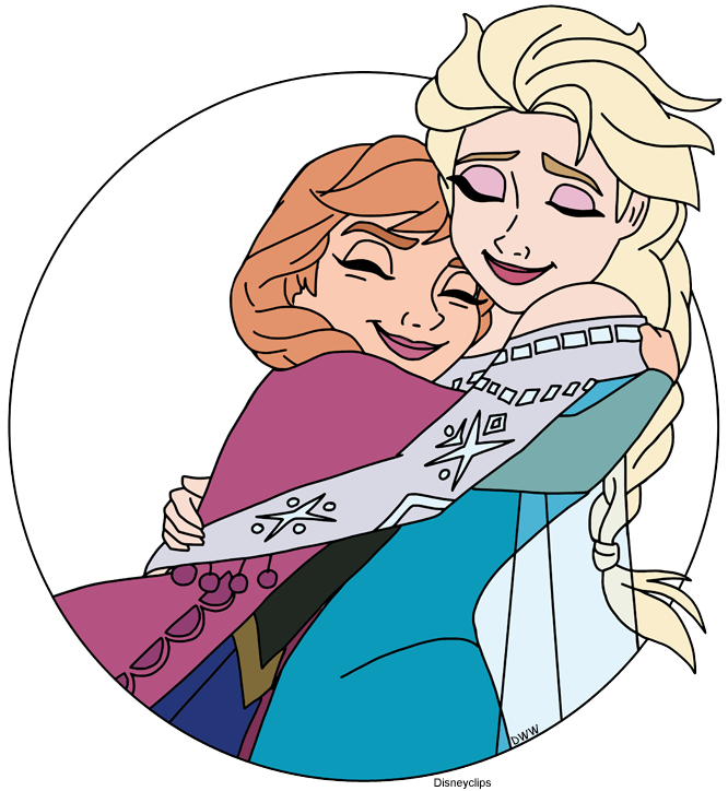 Anna And Elsa Clip Art Images From Frozen Disney Clip Art Galore 