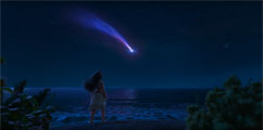 Moana looking out into the night sky