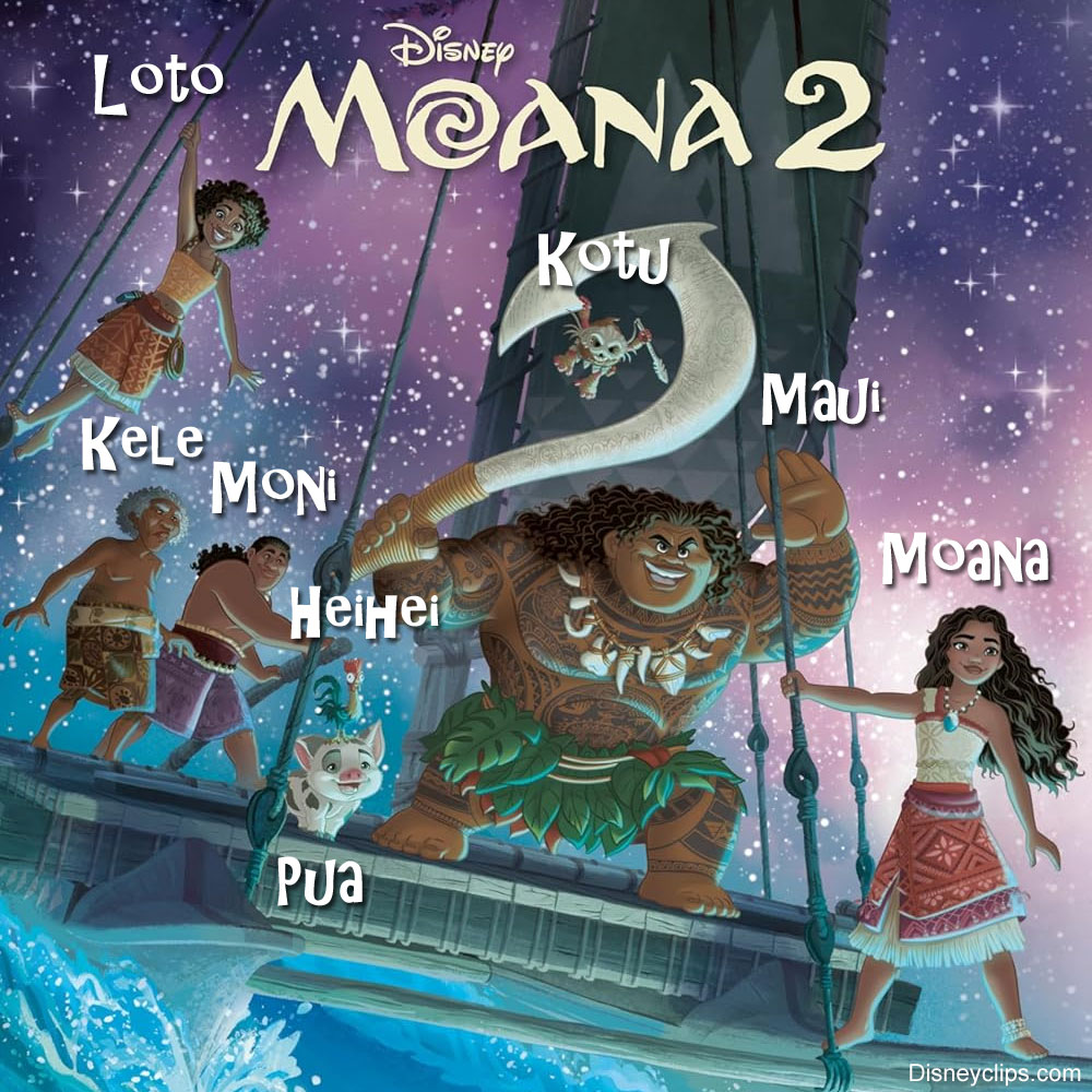 Moana 2 Characters