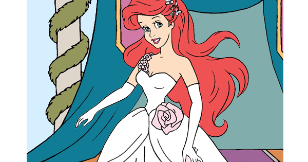 Ariel in Wedding Dress Design dress up game