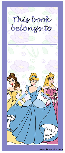 Free Disney Princess Printable Crafts Stickers Notes Bookmarks