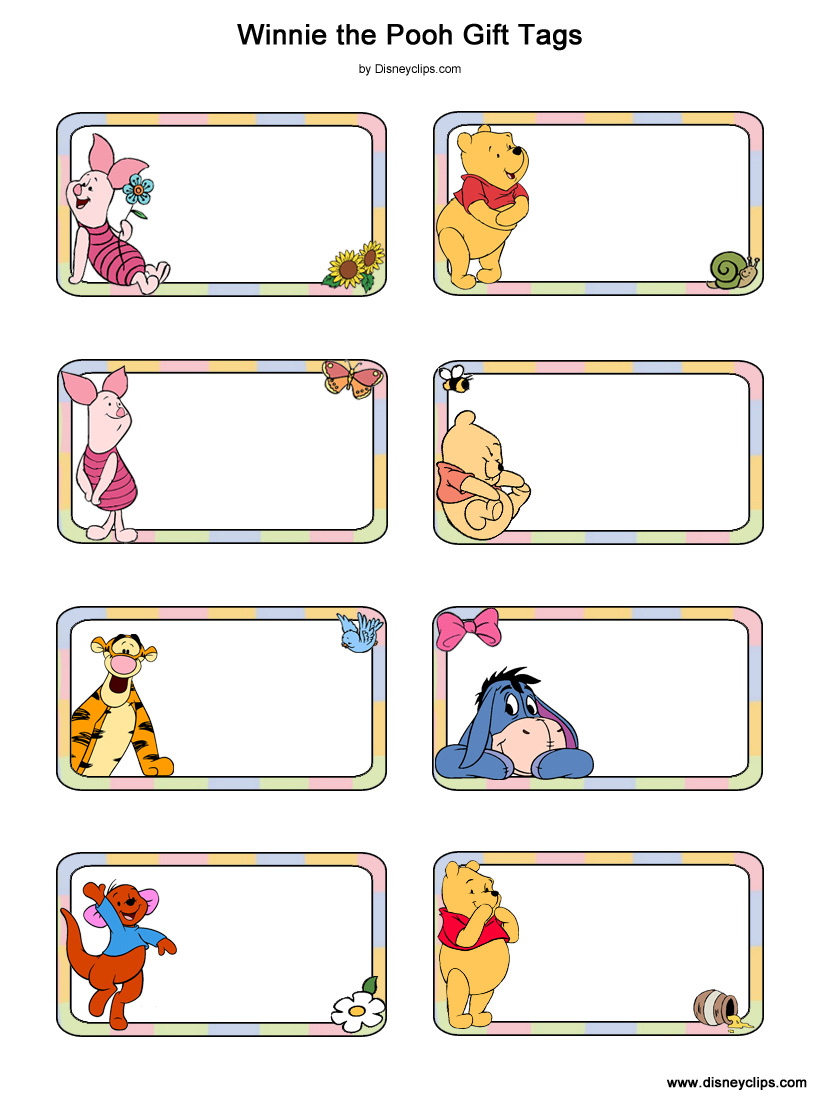 Winnie the Pooh and Friends Printables | Disneyclips.com